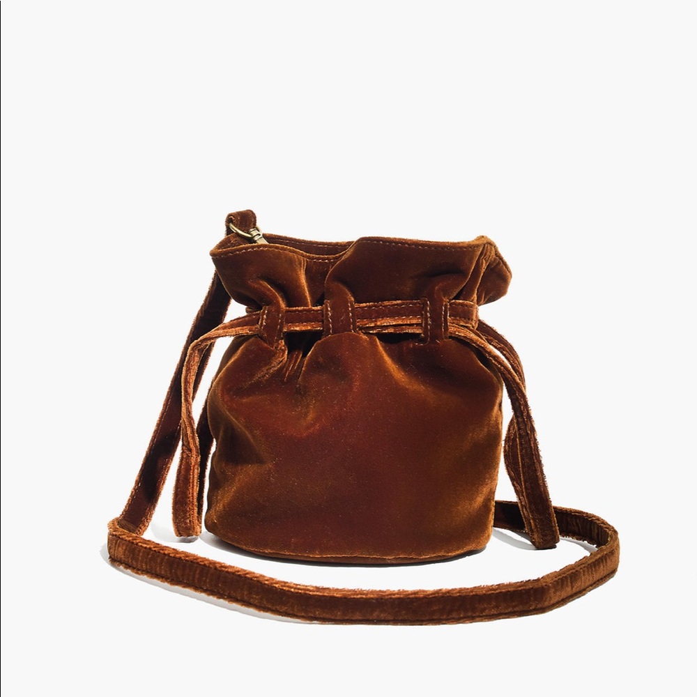 *NWT* Florence Drawstring Velvet Crossbody Bag
